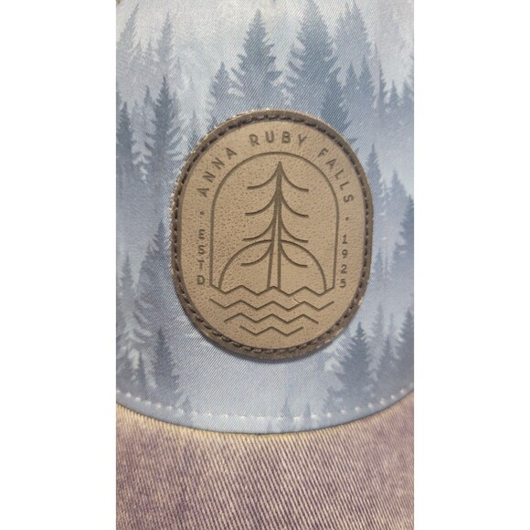 Anna Ruby Falls Hat Helen Georgia Mountains Waterfall Gray Cap Snapback - Picture 2 of 6